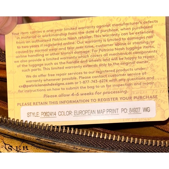 Patricia Nash Kirby East West Leather Crossbody Bag EXCELLENT - Picture 5 of 6